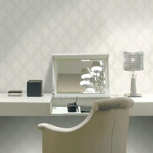 Papel de parede Arabesco Ondulado Off-White