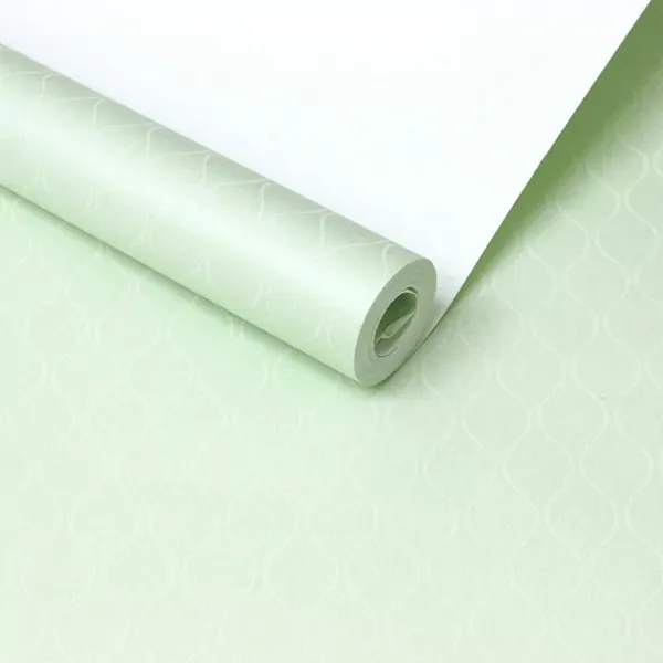 Papel de parede Geométrico Ondulado Verde Menta